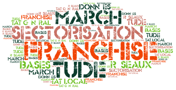 Marché, étude, sectorisation, réseaux, franchise